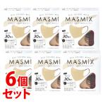 ショッピングマスコード 《セット販売》　川本産業 カワモト マスミックス ツートーンカラーマスク 立体タイプ ラテベージュ×ワインレッド (30枚)×6個セット MASMiX 大人用 マスク