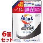 ショッピングアタックゼロ 《セット販売》　花王 アタックZERO ドラム式専用 つめかえ用 ツルハグループ限定増量品 (1190g)×6個セット 液体洗剤 アタックゼロ　送料無料