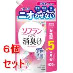 《セット販売》 ライオン ソフランプレミアム消臭　フローラルアロマ　詰替　1520ML×6個セット　ツルハHD限定 柔軟剤 消臭 防臭