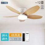 シーリングファンライト DCモーター 調光調色 空気循環 風量調節 おしゃれ 北欧 LEDシーリングファン ライト付き8畳 12畳 扇風機天井照明 照明器具 寝室 洗面所