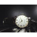 【シチズン】1961年 ヴィンテージ A514802 エース 筆記体ロゴ シルバー バー&ヤジリ 34mm メンズ 手巻 時計 GP/SS A176
