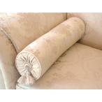 筒型クッション 2点セット 花かご柄ゴールド 輸入雑貨 雑貨 姫系 クッション インテリア