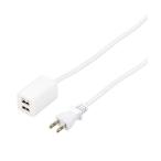 YAZAWA USB ответвление 2 порт 2.4A 2m белый H72022UWH