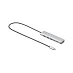 サンワサプライ 8K対応 USB Type-C ドッキングステーション シルバー USB-DKM9S