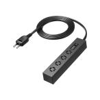  Sanwa Supply тонкий ответвление AC4 выход с магнитом .. защита имеется TAP-SPSLIM4MG-2BK