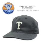 EBBETS FIELD FLANNELS(エベッツ フィールド フランネルズ) [#13] BASEBALL CAP Navy/Grey TORONTO MAPLE LEAFS 1939別注USA LEATHER STRAP綿