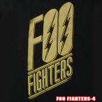 ROCK TEE FOO FIGHTERS-4[フーファイターズ] SLANTED LOGO メール便送料無料 ロックＴシャツ バンドTシャツ 英国/米国のオフィシャルライセンス
