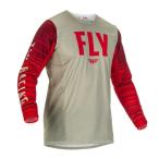 ジャージ FLY 22 KINETIC WAVE L.グレー/レッド M バイク モトクロス　正規輸入品