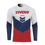 Sサイズ MXジャージ THOR 22 SECTOR CHEV レッド/ネイビー  モトクロス 正規輸入品 WESTWOODMX