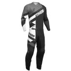 S/30インチ MXウエア 上下セット THOR 24 SECTOR CHECKER ブラック/グレー モトクロス 正規輸入品 WESTWOODMX