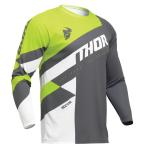 Lサイズ MXジャージ THOR 24 SECTOR  CHECKER チャコール/アシッド モトクロス 正規輸入品 WESTWOODMX