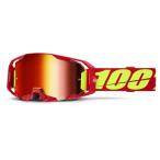 MXゴーグル 100% ARMATIC レッド レッドミラーレンズ標準装備 モトクロス 正規輸入品 WESTWOODMX 24FA