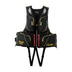 (限定特価)がまかつ　アルテマシールドプロ フローティングベスト GM2183　ブラック×ゴールド