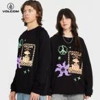 VOLCOM ボルコム Filip Rygalski Sweatshirt - BLACK 送料無料 20代 30代 40代 スウェット 長袖 春 夏 秋 冬 オールシーズン ロゴ 半袖 メンズ レディース