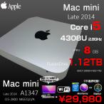 Apple Mac mini MGEQ2J/A A1347 Late 2014 小型デスク 選べるOS Monterey or Bigsur [Core i5 4308U 2.8GHz 8GB Fusion 1TB 無線 BT ]：良品