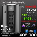 Apple Mac Pro MD878J/A A1481 Late 2013 AMD FirePro D700×2基搭載 選べるOS [Xeon E5(1650V2) HC-3.5GHz 6コア 64G SSD1TB 無線 BT ] ：アウトレット