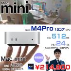 Apple Mac mini MCX44J/A A3239 M4Pro 2024 ладонь размер маленький размер стол [Apple M4Pro 12 core CPU 16 core GPU память 24GB SSD512GB беспроводной BT серебряный оригинальный коробка ]: нераспечатанный 