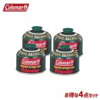 Coleman コールマン 4本セット ガスカートリッジ 純正LPガス燃料 230g 5103A230T 4992826302306