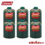 Coleman コールマン 6本セット ガスカートリッジ 純正LPガス燃料 Tタイプ 470g 5103A470T 4992826304706