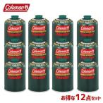 ショッピングcoleman Coleman コールマン 12本セット ガスカートリッジ 純正LPガス燃料 470g 5103A470T 4992826304706