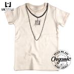 子供服 半袖 オーガニックコットン ベビー キッズ Tシャツ ヒップホップ デザイン chains ジュニア 綿 リルオーガニック lil-t3 送料無料