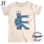 子供服 半袖 オーガニックコットン ベビー キッズ Tシャツ デザイン E ジュニア 綿 リルオーガニック lil-t6 送料無料