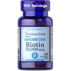 [Puritans Pride] Biotin 10,000 mcg 100 Softgelspyu-li язык z Pride биотин 10,000 mcg 100 soft гель 