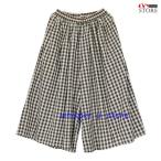 スカーチョ スカンツ バギーパンツ チェック柄 ルーズ ワイドパンツ ガウチョパンツ ボトムス レディース
