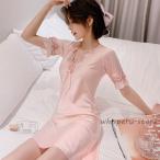 ネグリジェ 純白 ワンピース レディース ルームウェア サテン パジャマベビードール ロングネグリジェ シースルー  ランジェリー レース 部屋