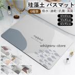 珪藻土 バスマット ソフト 吸水 速乾 40×60cm 柔らかい 足拭きマット 浴室 お風呂 トイレ 洗面所 バスルーム 吸水マット 玄関マット 滑り止め キッチン 吸水