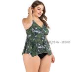 水着 タンキニ 体型カバー レディース ビキニ ワンピース 2点セット　ママ水着 通販 スイムウェア 安い 水着 リゾート　大人　お洒落