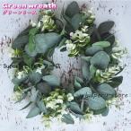 ショッピングリース グリーンリース ナチュラルリース 造花 壁掛け 壁飾り 玄関飾り 葉っぱ フラワー インテリア 装飾品 サークル 形 室内 室外 クリスマス 開店祝