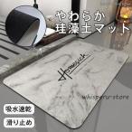 バスマット 珪藻土バスマット 浴室マット 足ふきマット 水切りマット 大判 吸水 シンプル お風呂用 洗える おしゃれ 大きい 速乾 厚手