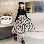 ショッピングピアノ発表会 子供 ドレス かわいい 花柄 長袖子どもワンピース 子供ワンピース女の子 発表会 シンプル 子供服 ピアノ発表会 卒業式 二次会 入学式 パーティー 結婚式