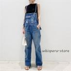 デニムサロペット レディース オーバーオール サロペット 夏 春 オールインワン サロペット デニムパンツ デニムつりズボン ジーンズ カジュアル 体型カバー