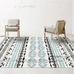 ショッピングモロッコ モロッコ柄 ダイニングラグマット 滑りにくい 防音 撥水 抗菌 防カビ ラグ カーペット 洗える おしゃれ ラグマット モロッコ 北欧 滑り止め オールシーズン