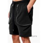 ハーフパンツ メンズ カーゴパンツ ショートパンツ 夏 新作 ワークパンツ ウエストゴム 太めシルエット ビッグシルエッ