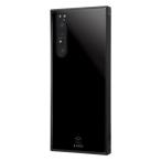 Xperia1 II カバー ケース 耐衝撃 衝撃に強い 保護 傷に強い スクエア 四角 ハード ソフト クッション SO-51A SOG01 XQ-AT42 SIMフリー docomo au ブラック
