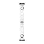 アップルウォッチ バンド クリアチェーン クリア シルバー  アップルウォッチ バンド Apple watch ベルト