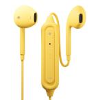 イヤホン ワイヤレス Bluetooth 5.0 ワイヤレスイヤホン ステレオ インナーイヤータイプ イエロー ブルートゥース iPhone