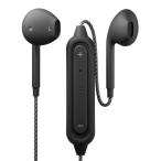 イヤホン ワイヤレス Bluetooth 5.0 ワイヤレスイヤホン ステレオ タフケーブル インナーイヤータイプ ブラック ブルートゥース iPhone