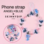 スマホストラップ エンジェルブルー キャラクター ナカムラくん かわいい おしゃれ 携帯ストラップ キーホルダー バッグチャーム スキニーディップ 正規品