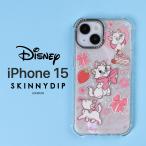 iPhone 15 ケース マリー クリアケース iPhone15 アイフォン15 ディズニー おしゃれキャット かわいい ねこ スキニーディップ SKINNYDIP 正規品 スマホカバー