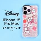 iPhone 15 Pro Max ケース マリー クリアケース アイフォン15プロマックス ディズニー おしゃれキャット 猫 スキニーディップ SKINNYDIP 正規品 スマホカバー