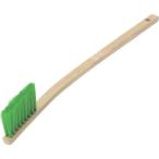 研削研磨用品 ハンドブラシ ＴＲＵＳＣＯ　プロ用手植竹ブラシ　曲柄　ナイロン　２行　毛長　  (TB-3021)