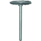 研削研磨用品 軸付ブラシ ＴＲＵＳＣＯ　平型ブラシ　ステンレス　線０．０８Ｘ外径Φ２３Ｘ軸Φ３　  (233H-14)