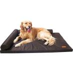 BQKOZFIN ペットベッド 犬ベッド 幅95cm ベーシック ペットベッド クッション性が抜群 洗える ベッド ポータブル キャンプ用 (L)