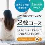 ショッピングふとん 保管あり 最大9ヶ月 羽毛限定 布団クリーニング 2枚  防ダニ加工 送料無料 布団 ふとんクリーニング 宅配