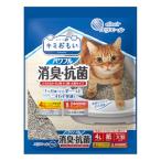 ショッピングエリエール エリエール Pｅｔ キミおもい パワフル消臭・抗菌 システムトイレ用 ネコ砂 大粒 4L