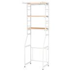 弘益 伸縮ラック ナチュラル STR-5018(NA) 98.5×53×13cm